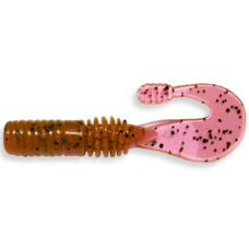 Їстівна силіконова приманка Crazy Fish Powertail 2.8" 4-70-13-1 Аніс, твістер для хижої риби, ароматизована, м’яка, реалістична гр