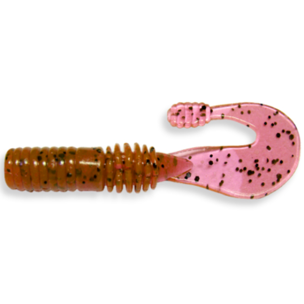 Їстівна силіконова приманка Crazy Fish Powertail 2.8" 4-70-13-6, твістер з обтяженим хвостом, кальмар, для окуня, щуки та судака