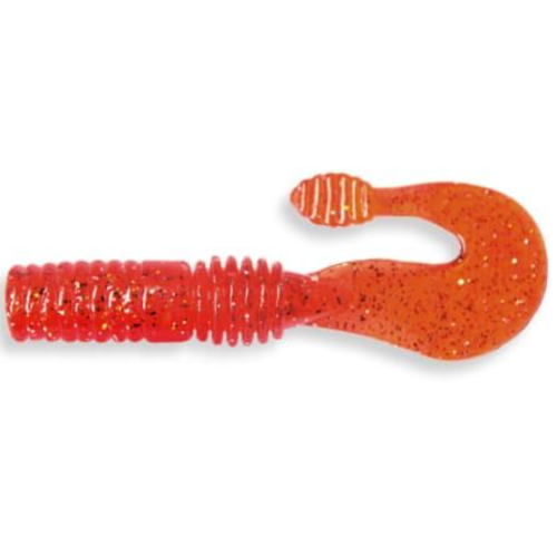 Съедобная силиконовая приманка Crazy Fish Powertail 2.8" 4-70-4-6 кальмар, твистер с утяжелённым хвостом, высо