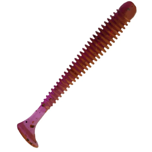 Їстівна силіконова приманка Crazy Fish Vibro worm 2.5" 81-65-12-6 кальмар