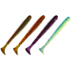 Їстівна силіконова приманка Crazy Fish Vibro worm 2.5" 81-65-M122-6 кальмар