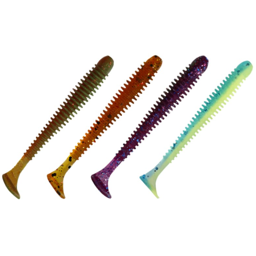 Съедобная силиконовая приманка Crazy Fish Vibro worm 2.5'' 81-65-M122-6 кальмар