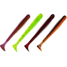 Їстівна силіконова приманка Crazy Fish Vibro worm 2.5" 81-65-M123-6 кальмар