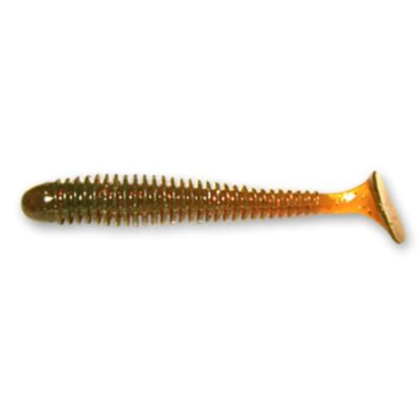 Їстівна силіконова приманка Crazy Fish Vibro Worm 3.4" (8.5 см, 12-85-10-6) для щуки, окуня, судака, кальмар