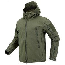 Куртка мужская на флисе Soft Shell ( цвета Хаки ), размер XL