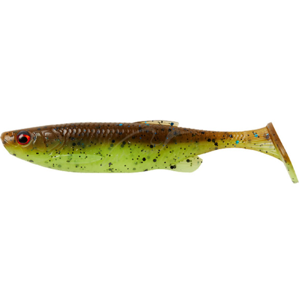 Силиконовая приманка Savage Gear Fat Minnow T-Tail 105 mm 11.0g Chartreuse Pumpkin
