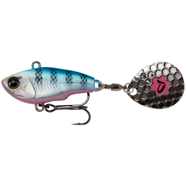 Блесна Тейл-спиннер Savage Gear Fat Tail Spin 55 mm 9.0gr Blue Silver Pink