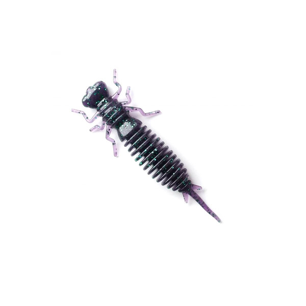Силіконова приманка Larva 2", колір 007, їстівна, для лову щуки, окуня, судака, пасивна та активна риба