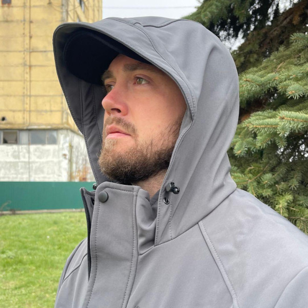 Костюм для риболовлі Apex OUTDOOR Softshell FR сірий  L