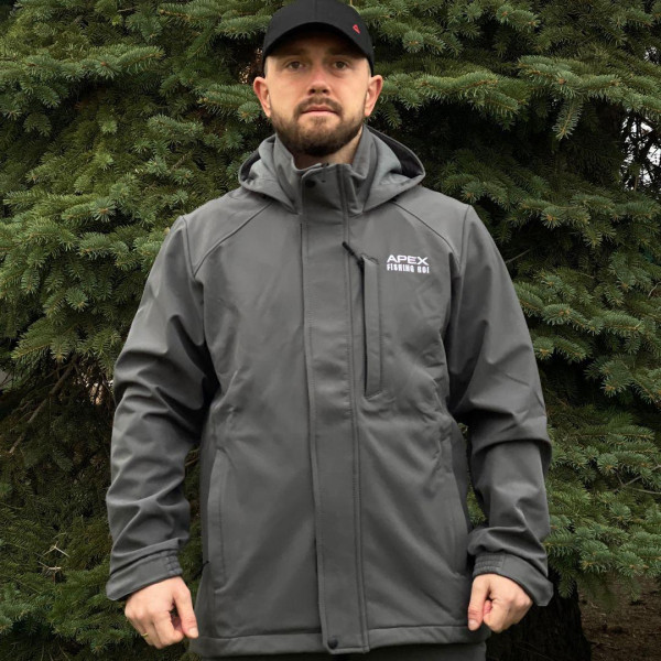 Костюм для риболовлі Apex OUTDOOR Softshell FR сірий M