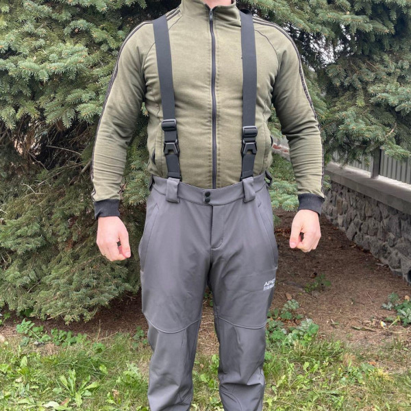 Костюм для риболовлі Apex OUTDOOR Softshell FR сірий M