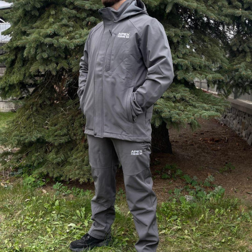 Костюм для риболовлі Apex OUTDOOR Softshell FR сірий M