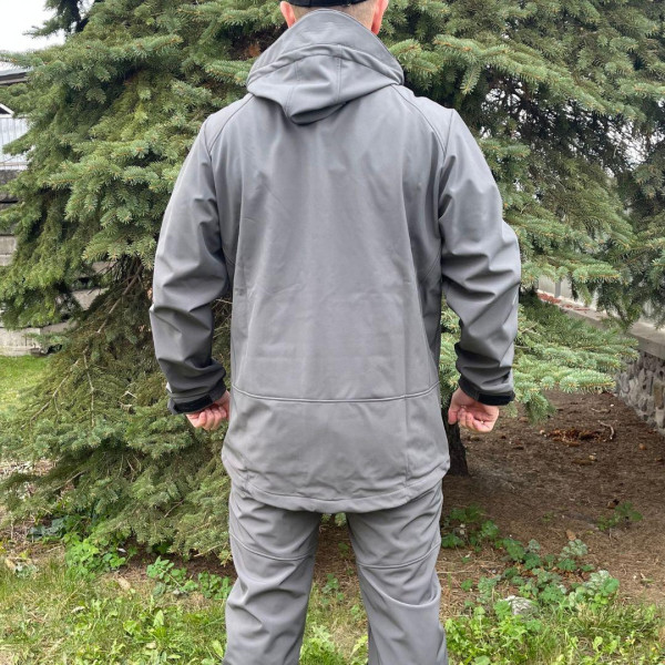 Костюм для риболовлі Apex OUTDOOR Softshell FR сірий XL