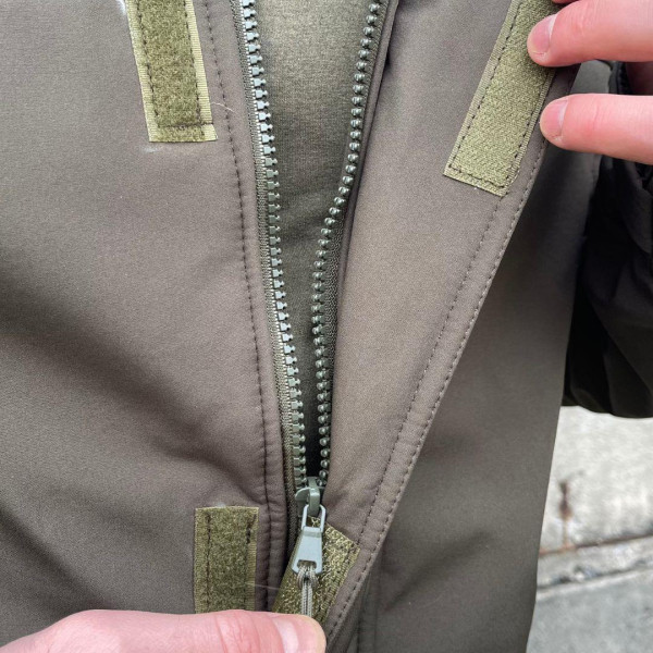 Костюм Fishing ROI OUTDOOR Softshell хакі XXL для риболовлі, якісний, комфортний, теплий