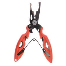 Ножницы Fishing ROI QS-P7505 для рыбалки, универсальные для больших заводн. колец, цв оранж.