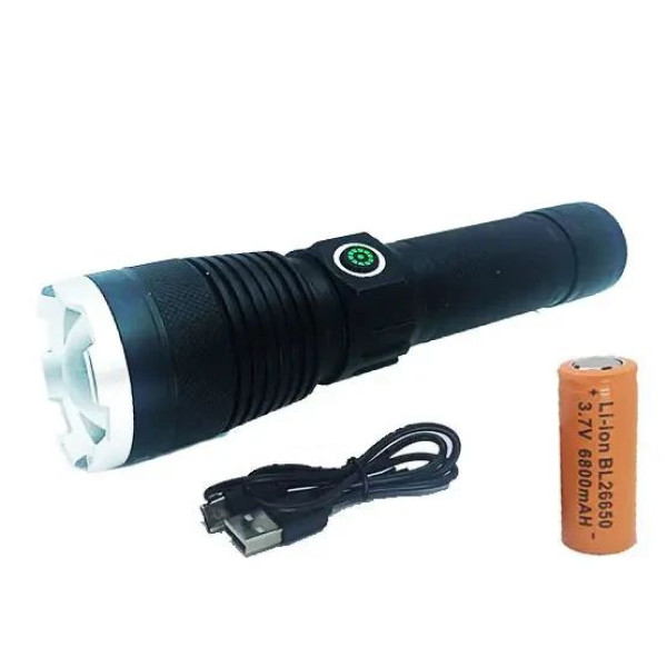 Фонарь FR HQ- 82 max 2000LM 5000mah ручной с зарядкой от USB, мощный многофункциональный