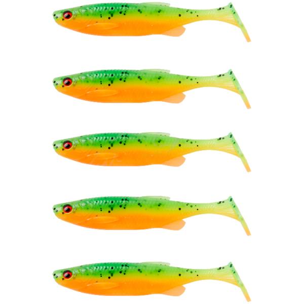 Силиконовая приманка Savage Gear Fat Minnow T-Tail 105mm 11.0g Firecracker