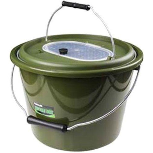 Ведро для живца Fishing ROI 10 л MB9324-1, прочное, с вентиляцией, двойные стенки, удобное для переноски, плас