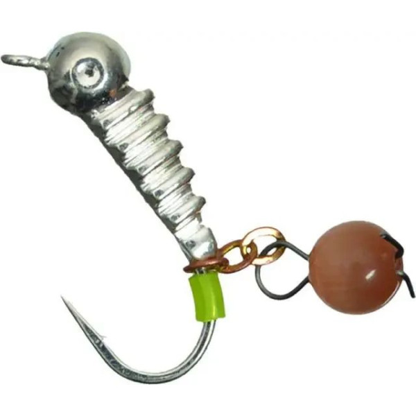 Мормишка вольфрамова Fishing ROI Личинка з вушком та підвіскою 3.5mm 0,94gr E12