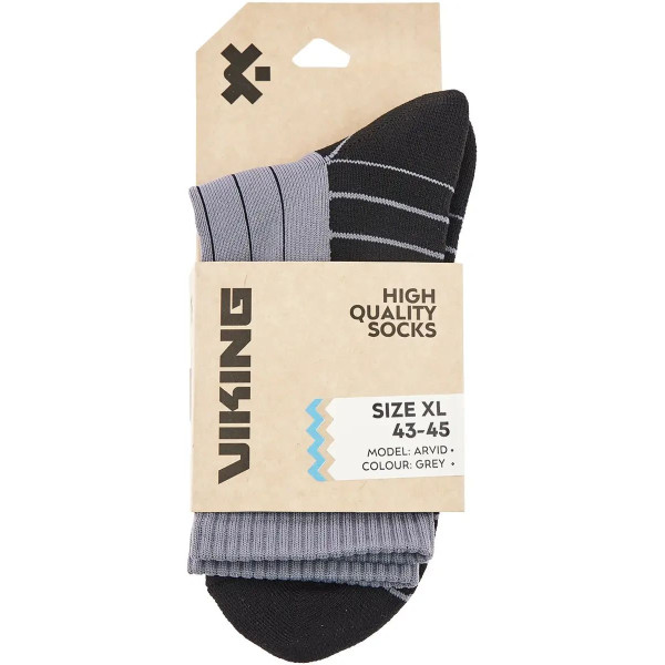 Шкарпетки Viking Fishing Arvid L(40-42) сіро-чорний