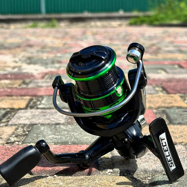 Спінінгова котушка Select Reflex 2500, 4+1 підшипник, передній фрикціон, передатне число 5.2:1, алюмінієва шпуля