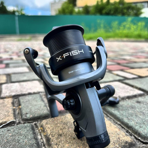 Котушка фідерна X-Fish Trophy Baitrunner 5000, 1+1 підшипник, передній фрикціон, бейтранер, пластикова шпуля, 5.2:1