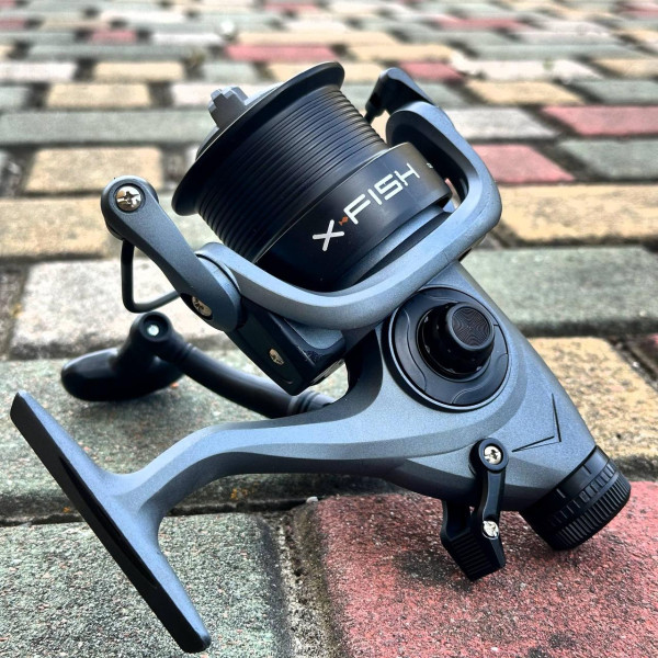 Котушка фідерна X-Fish Trophy Baitrunner 5000, 1+1 підшипник, передній фрикціон, бейтранер, пластикова шпуля, 5.2:1