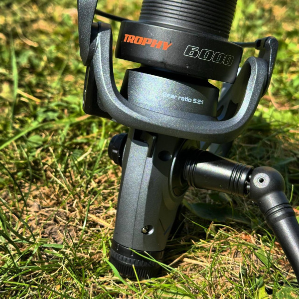Катушка фидерная X-Fish Trophy Baitrunner 6000, передний фрикцион, система байтраннер, 5.2:1, 1+1 подшипник