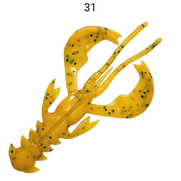 Їстівна силіконова приманка Crazy Fish Nimble 2" 50-50-31-6-F, кальмар, активний рак для лову окуня та хижої риби