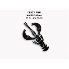 Їстівна силіконова приманка Crazy Fish Nimble 2.5" 44-65-85-6 кальмар, активний рак для лову окуня, щуки та судака