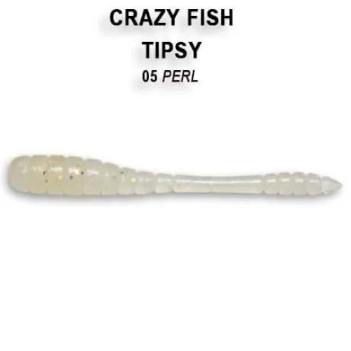 Съедобная силиконовая приманка Crazy Fish Tipsy 2" 9-50-5-1, анис, для хищной и мирной рыбы, слаг, мягкий сили