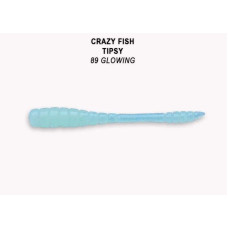 Їстівна силіконова приманка Crazy Fish Tipsy 2" 50 мм кальмар для хижої та мирної риби, активний слаг для джигу та мікроджигу