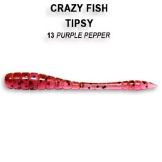 Їстівна силіконова приманка Crazy Fish Tipsy 5 см, уловистий слаг для щуки, окуня та судака, активна на ривкових проводках
