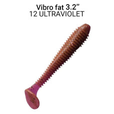Їстівна силіконова приманка Crazy Fish Vibro Fat 3.2" 73-80-12-6 кальмар, віброхвіст для лову щуки, судака та сома