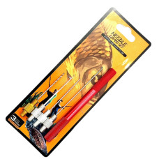 Набір Needle Combo Set 'GZ-02 4+1' короповий: голка, свердло, 2 гачки + металева ручка в блістері