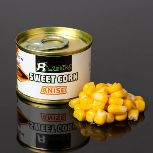Кукурудза Sweet Corn ROBIN Аніс 65 мл. ж/б приманка для риболовлі