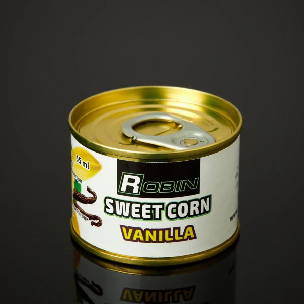 Кукурудза Sweet Corn ROBIN Ваніль 65 мл. ж/б приманка для риболовлі