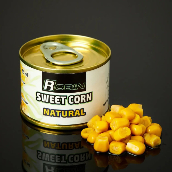 Кукурудза Sweet Corn ROBIN Натурал 65 мл. ж/б приманка для риболовлі