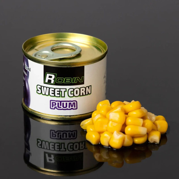 Кукурудза Sweet Corn ROBIN Слива 65 мл. ж/б приманка для риболовлі