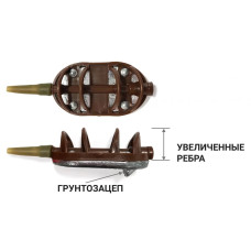 Годівниця Fanatik Флет з ґрунтозачепом, вага 40 гр