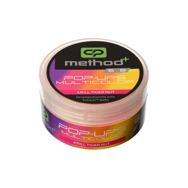 Бойли Carp Pro Method Multicolor Pop Ups 8/6мм Krill Tiger nut приманка для риболовлі