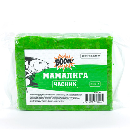 Мамалига BOOM Часник (500г) ароматизатор для мирної риби