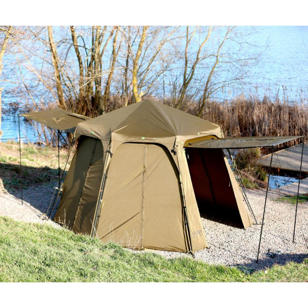 Шатро коропове Carp Pro RAM XD Shelter 3+ Man Two Etrances водонепроникна (3-х місна) палатка для риболовлі