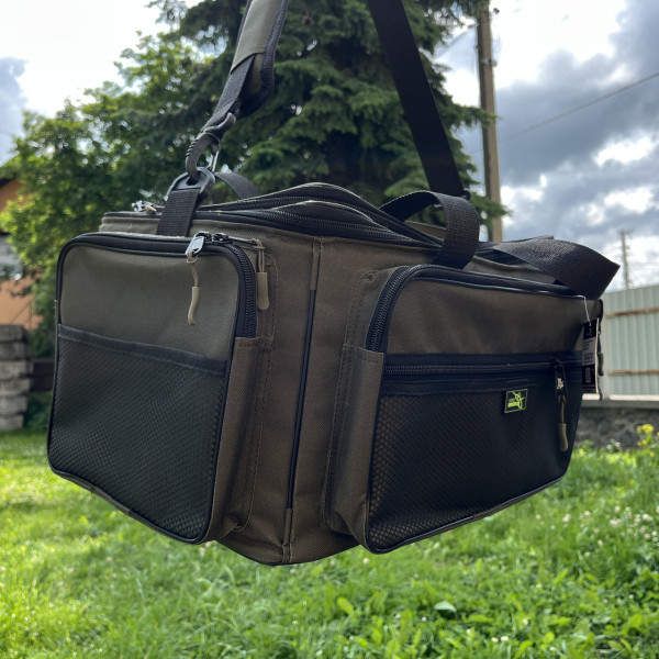 Сумка для рыбалки ProfMontazh BIG CARP 55L 12 карманов