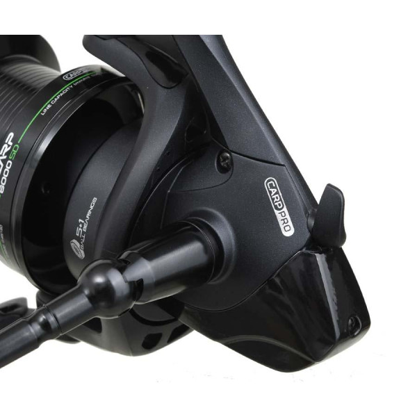 Котушка коропова Carp Pro D-Carp 6000 SD New, 5+1 підшипник, швидкий фрикціон Speed Drag, алюмінієва шпуля, графітовий корпус