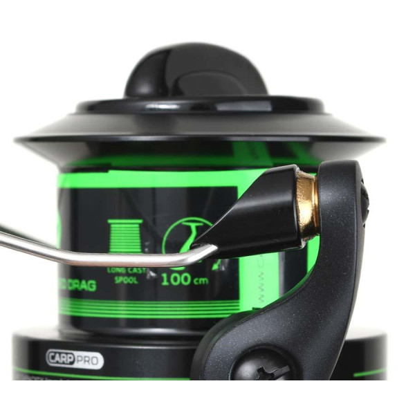 Котушка коропова Carp Pro D-Carp 6000 SD New, 5+1 підшипник, швидкий фрикціон Speed Drag, алюмінієва шпуля, графітовий корпус