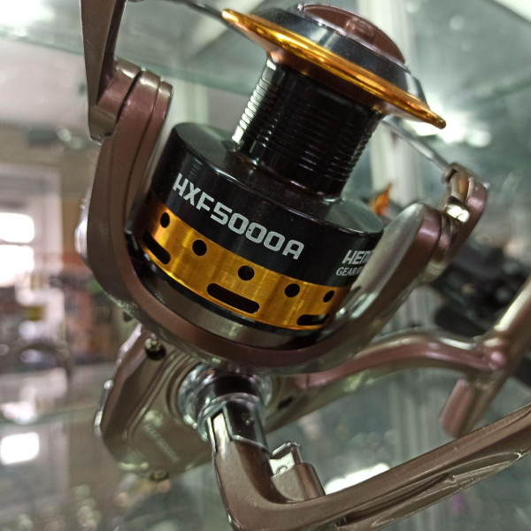 Котушка сток HXF5000 / 9+1 BB, AL onetouch + wooden knob, AL spool