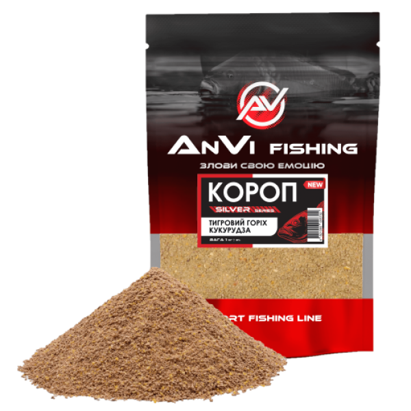 Прикормка ANVI-FISHING SILVER "Полуниця / Солодка Слива" 1 кг.