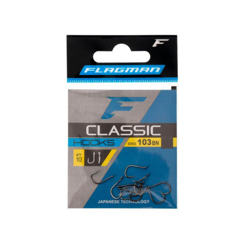 FLAGMAN Гачки Classic 103 No10 black nickel 10pcs