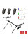 Набор Carp Pro D-Carp 3-4 Rod Pod 4 legs + сигнализаторы CARP PRO 3 шт + свингеры FISHING ROI BITE INDICATOR 3